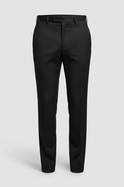 Pantalon Noir Homme Habillé Élégant Formel Slim - Gabardine - vue 3