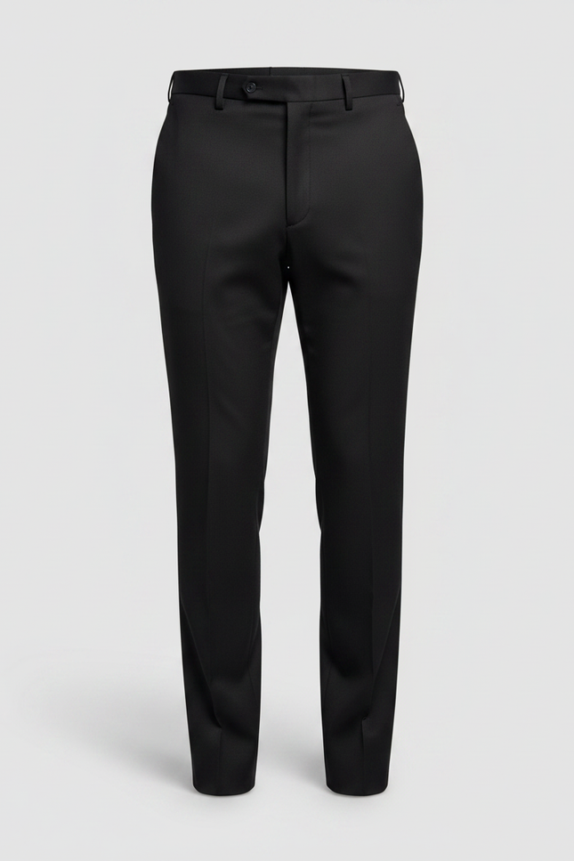 Pantalon Noir Homme Habillé Élégant Formel Slim - Gabardine - vue 3
