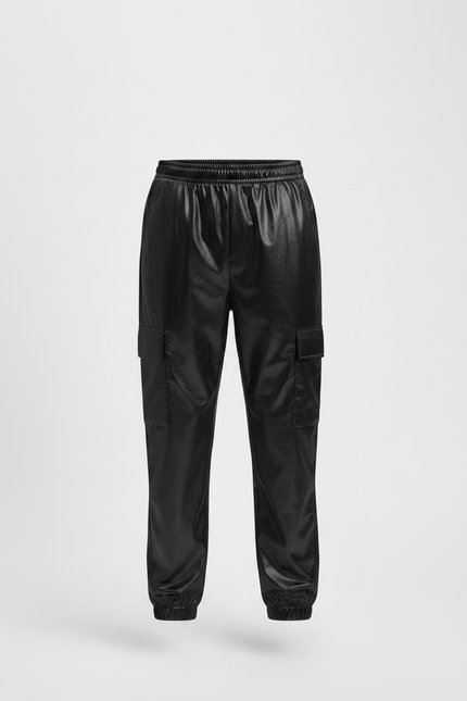 Pantalon Vinyl Noir Brillant - Simili cuir - vue 3