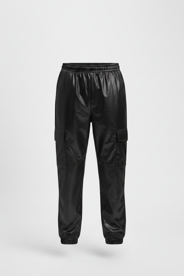 Pantalon Vinyl Noir Brillant - Simili cuir - vue 3