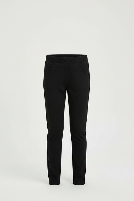 Pantalon Noir Avec Poche - Gabardine - vue 3