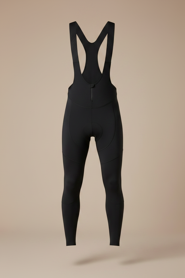Pantalon Noir Cyclisme Thermique Bretelles Homme Rembourré - Polyester - vue 3