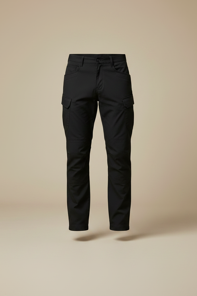 Pantalon De Combat Noir - Gabardine - vue 3