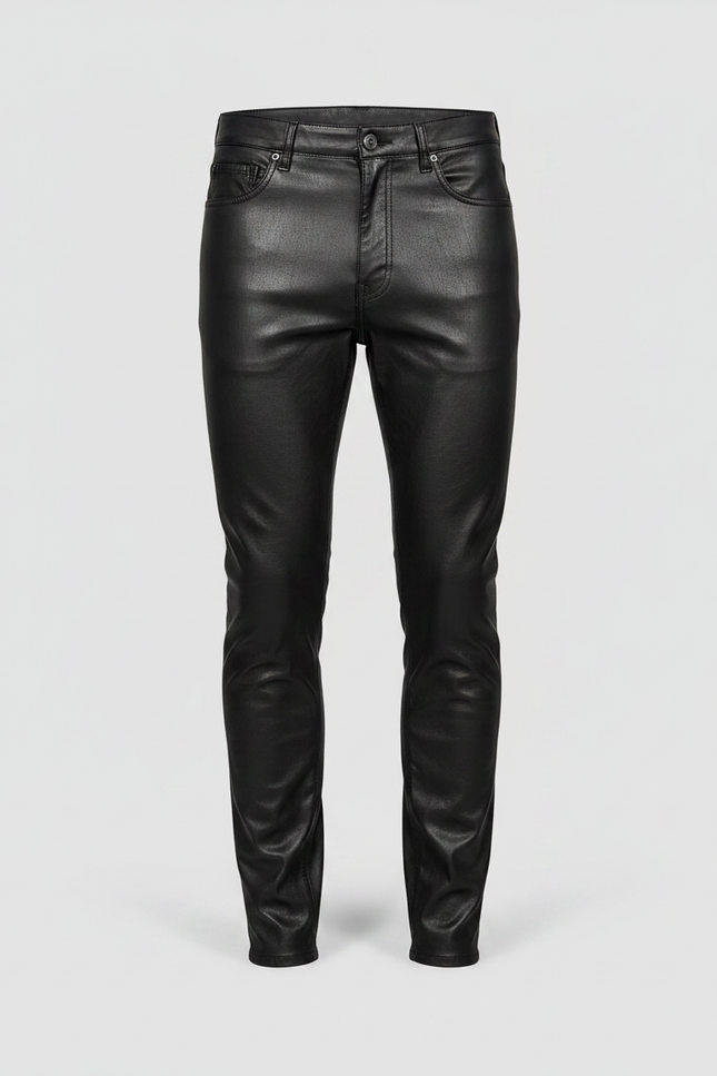 Pantalon Vinyle Noir Homme - Simili cuir - vue 3