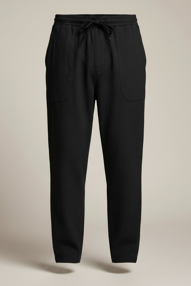 Pantalon Toile Noir Homme - vue 3