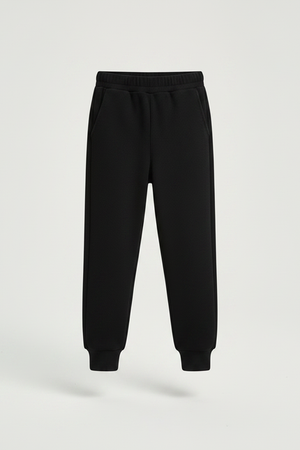 Pantalon Noir Côtelé Décontracté Enfant Unisexe Coton - Cordé - vue 3