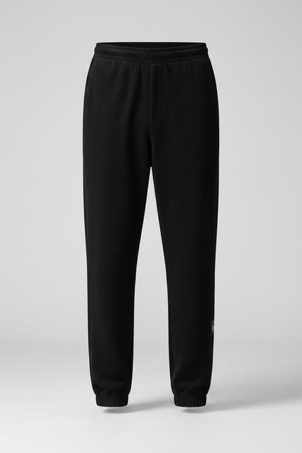 Pantalon Noir Côtelé Décontracté Ample Homme - Cordé - vue 3