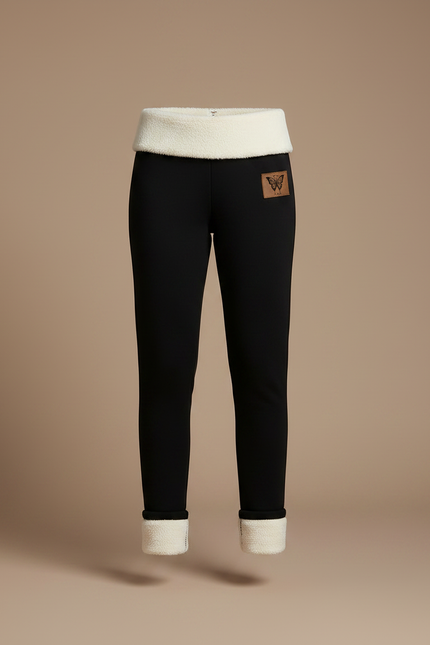 Pantalon Noir Laine - Molleton - vue 3