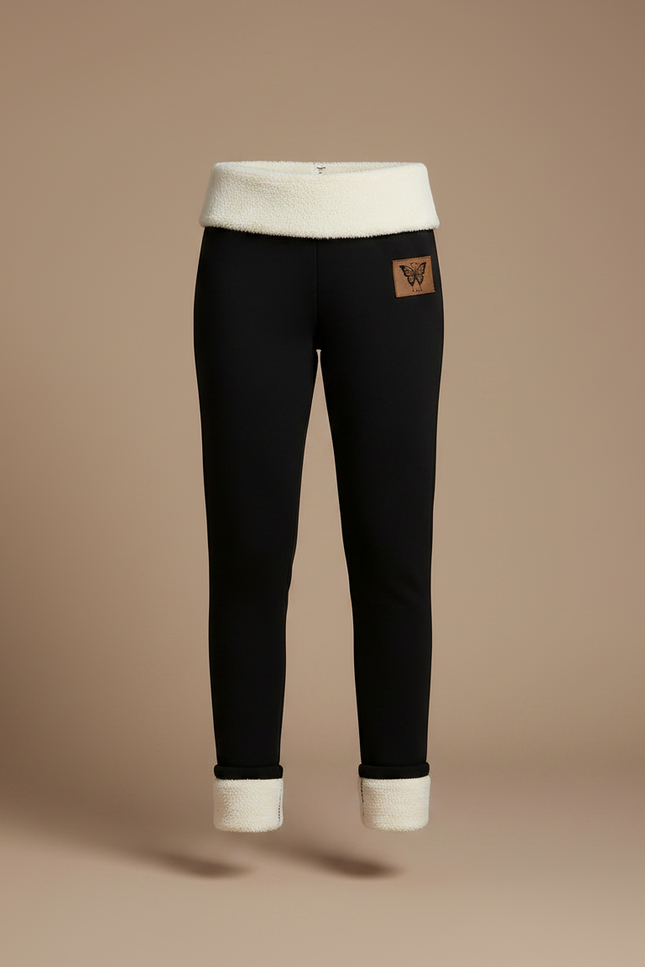 Pantalon Noir Laine - Molleton - vue 3