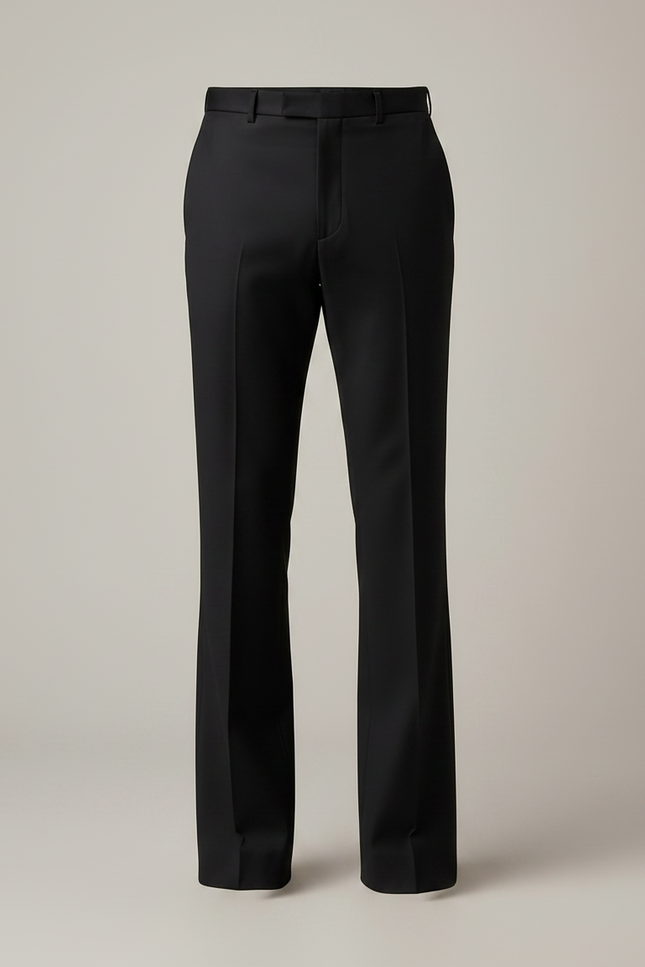Pantalon Patte D'éléphant Noir Homme - Gabardine - vue 3