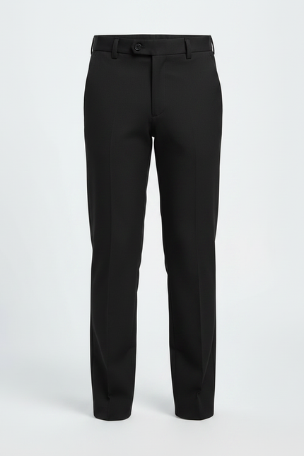 Pantalon Noir Garçon Droit Élégant Cérémonie Moderne - Gabardine - vue 3