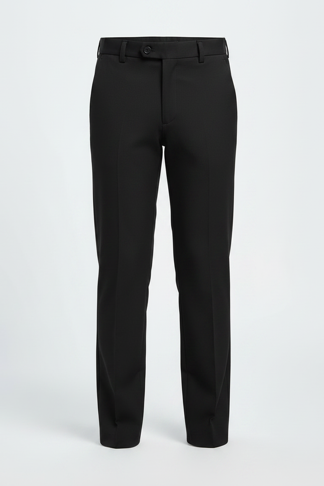Pantalon Noir Garçon Droit Élégant Cérémonie Moderne - Gabardine - vue 3