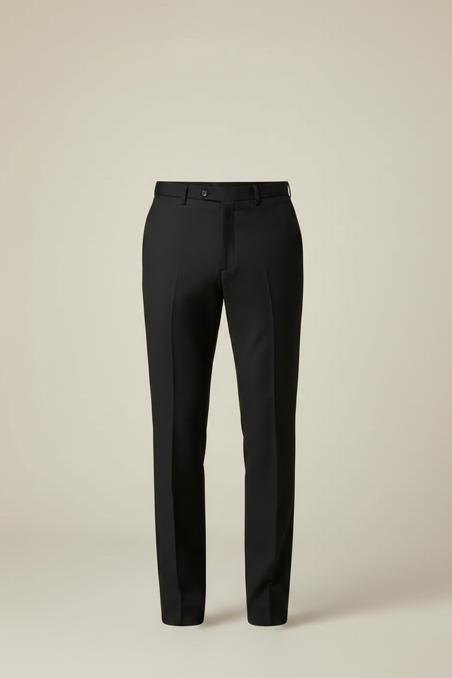 Pantalon Noir Homme Slim Formel Élégant - Gabardine - vue 3