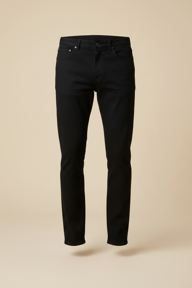 Pantalon Noir Homme Slim Stretch Denim - Jean - vue 3