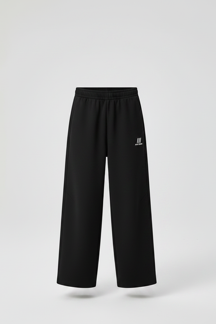 Pantalon Noir Ample Sport Décontracté Garçon - Molleton - vue 3