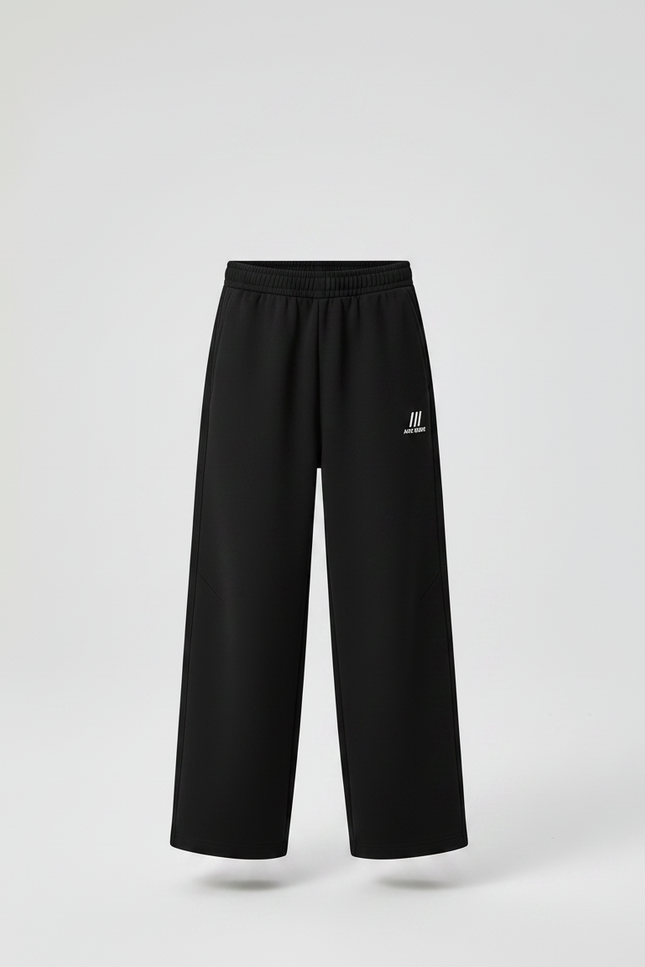 Pantalon Noir Ample Sport Décontracté Garçon - Molleton - vue 3