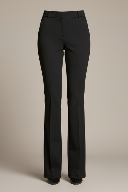 Pantalon Femme Noir Droit - Polyester - vue 3