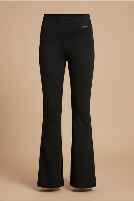 Pantalon Patte D Éléphant Noir - Maille - vue 3