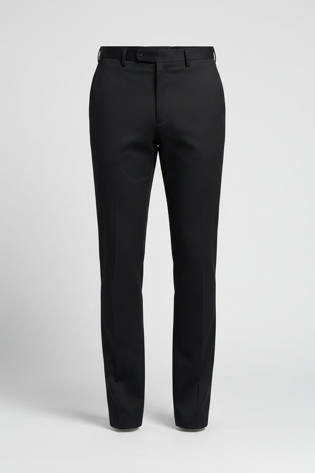 Pantalon Noir Homme Habillé Slim Élégant - Gabardine - vue 3