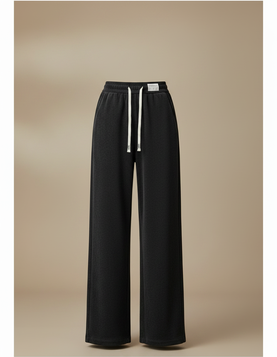 Pantalon Noir Dfcf - Cordé - vue 2