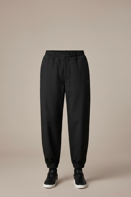 Pantalon Noir Ample Décontracté Homme Élastiqué - Polyester - vue 3
