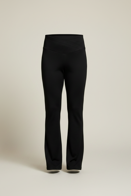 Pantalon Noir Homme Yoga Flared Confortable - Polyester - vue 3