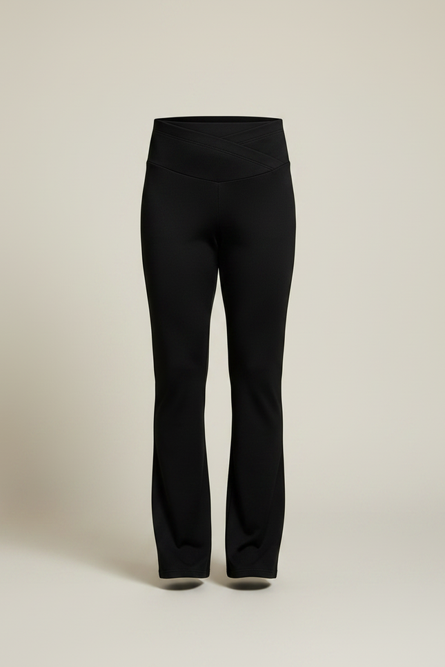 Pantalon Noir Homme Yoga Flared Confortable - Polyester - vue 3