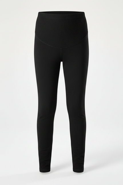 Pantalon Noir Côtelé Ajusté Confortable Élastique Garçon - Cordé - vue 3