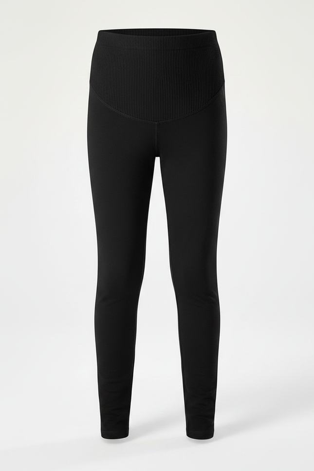 Pantalon Noir Côtelé Ajusté Confortable Élastique Garçon - Cordé - vue 3
