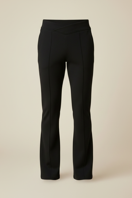 Pantalon Noir Homme Coupe Droite Élégant Décontracté - Polyester - vue 3