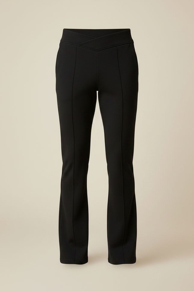 Pantalon Noir Homme Coupe Droite Élégant Décontracté - Polyester - vue 3