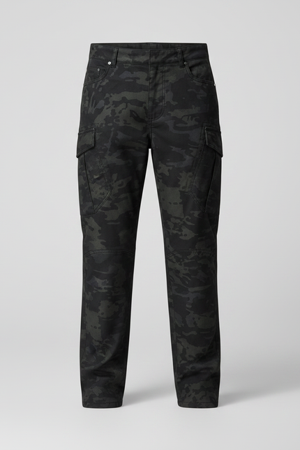 Pantalon Noir Camouflage Multi-Poches Tactique Enfant - Multicolore Toile - vue 3