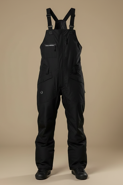 Pantalon Noir Salopette Ski Homme Imperméable Hiver - Polyester - vue 3