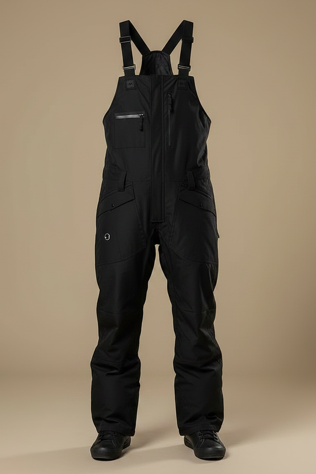 Pantalon Noir Salopette Ski Homme Imperméable Hiver - Polyester - vue 3