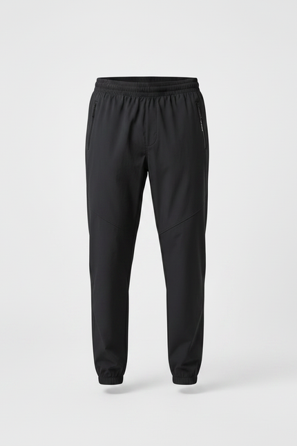 Pantalon Noir Sportif Homme Ajusté Léger Décontracté - Polyester - vue 3