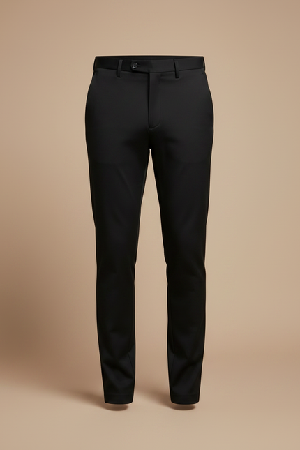 Pantalon Stretch Noir - Polyester - vue 3