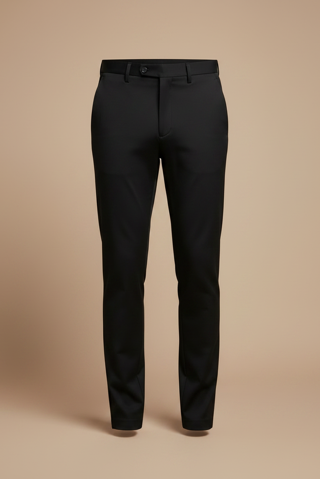 Pantalon Stretch Noir - Polyester - vue 3