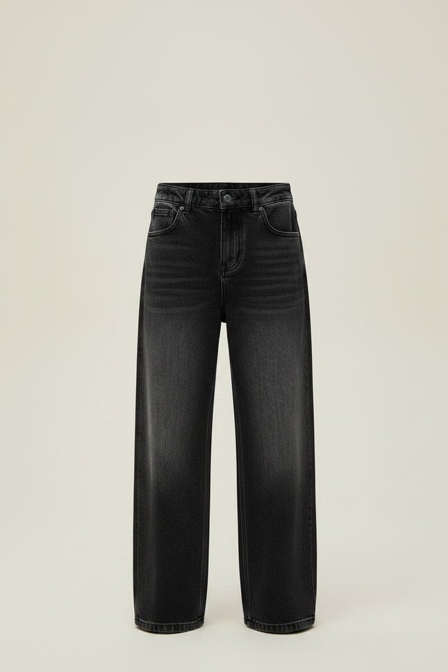 Pantalon Noir Large Décontracté Garçon Denim - Jean - vue 3