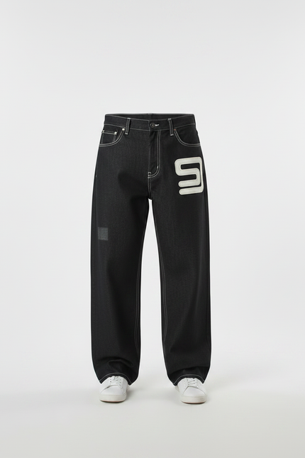 Pantalon Jean Homme Noir - vue 3