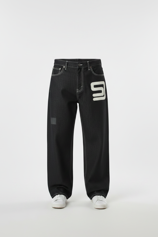 Pantalon Jean Homme Noir - vue 3