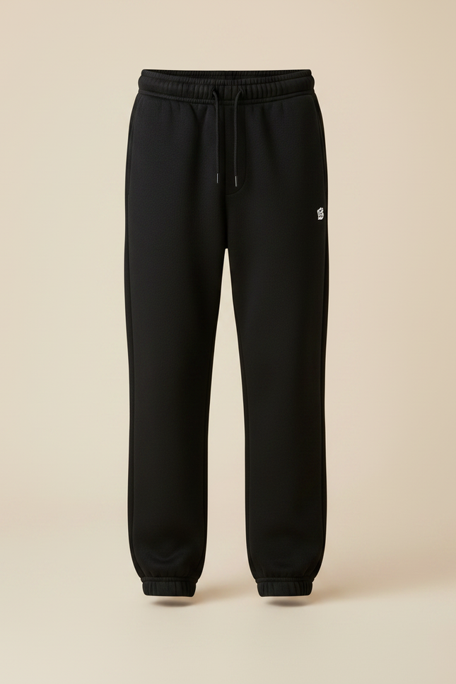 Pantalon Noir Jogging Garçon Confortable Sport - Molleton - vue 3