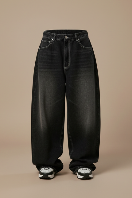 Pantalon Taille Basse Noir Femme - Jean - vue 3
