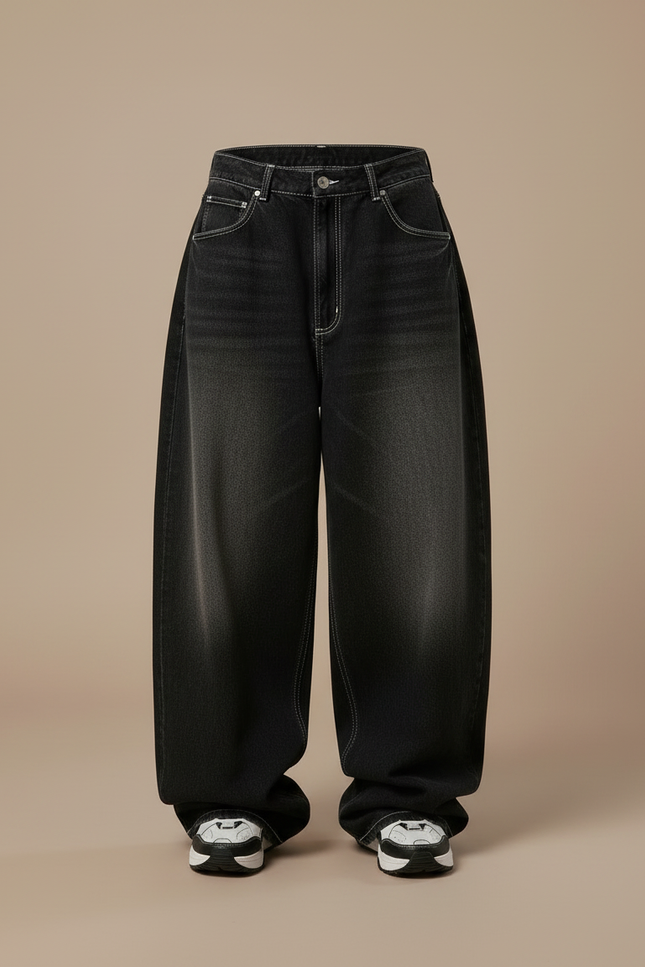 Pantalon Taille Basse Noir Femme - Jean - vue 3