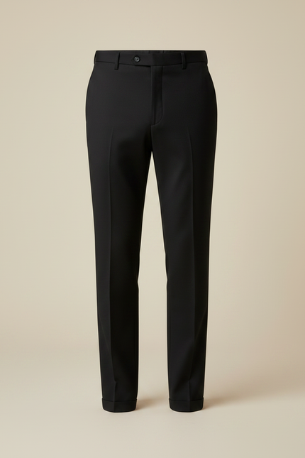 Pantalon Noir Habillé Slim Stretch Business Homme - Gabardine - vue 3