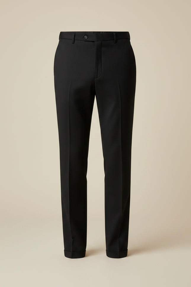 Pantalon Noir Habillé Slim Stretch Business Homme - Gabardine - vue 3