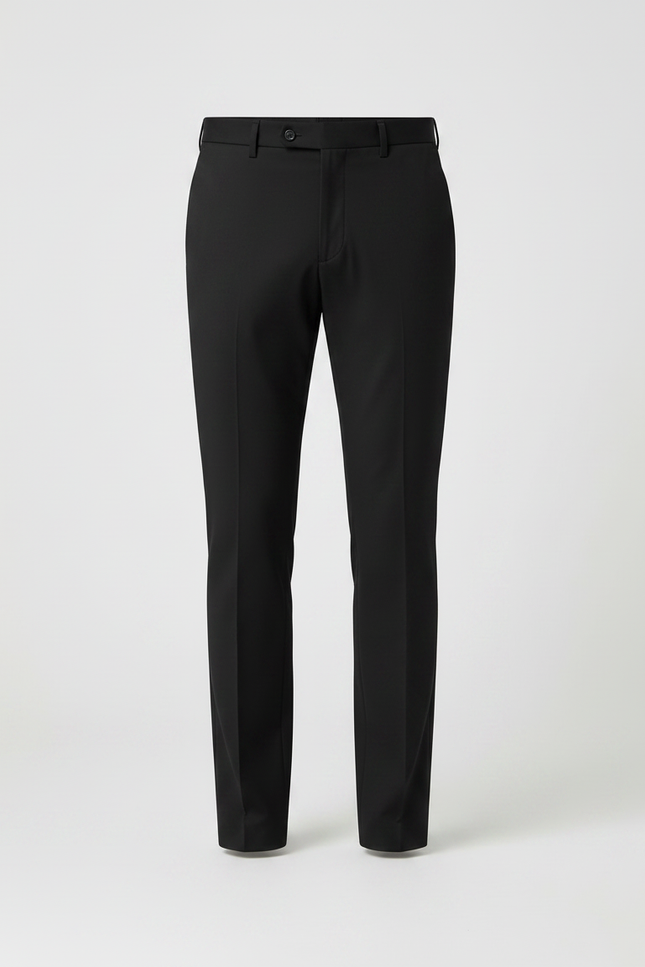 Pantalon Noir Slim Fit Décontracté Homme - Polyester - vue 3