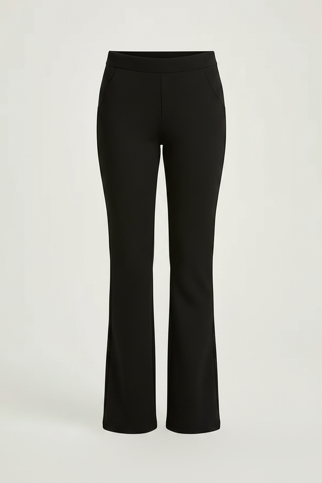 Pantalon Noir Évasé Élégant Confortable Fille - Polyester - vue 3