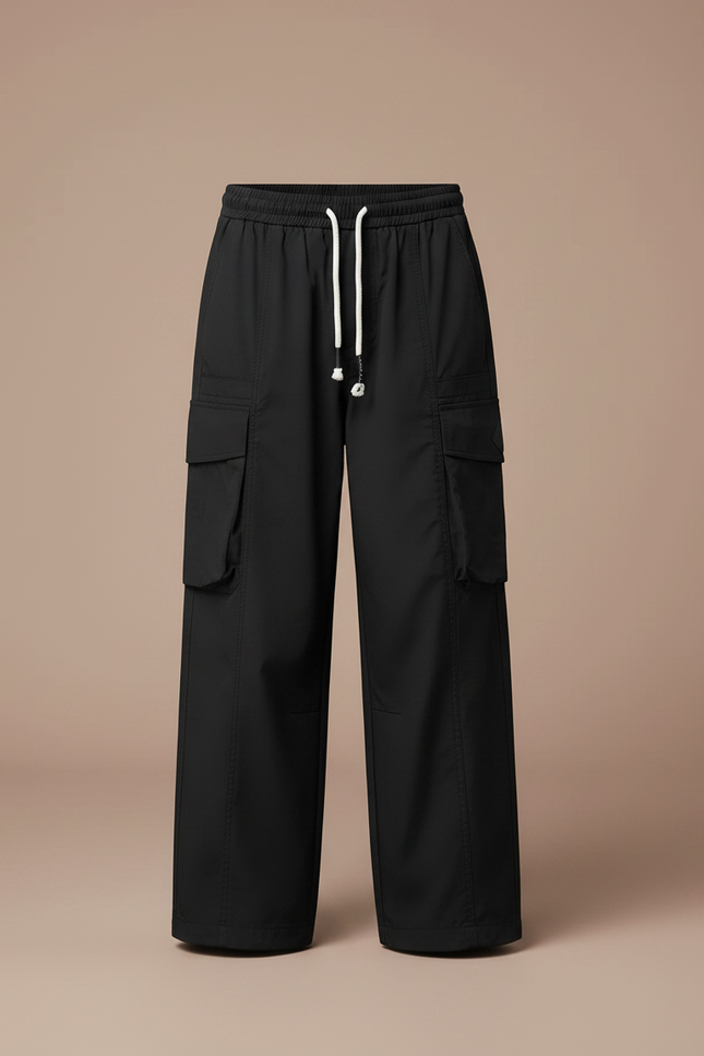 Pantalon Noir Efd0 - Polyester - vue 3