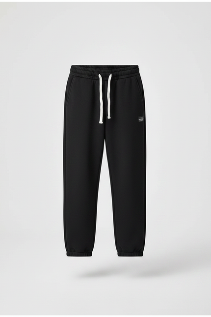Pantalon Noir Molletonné Chaud Doublé Sport Enfant - vue 3
