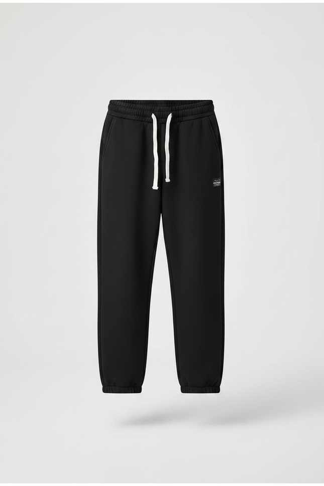 Pantalon Noir Molletonné Chaud Doublé Sport Enfant - vue 3